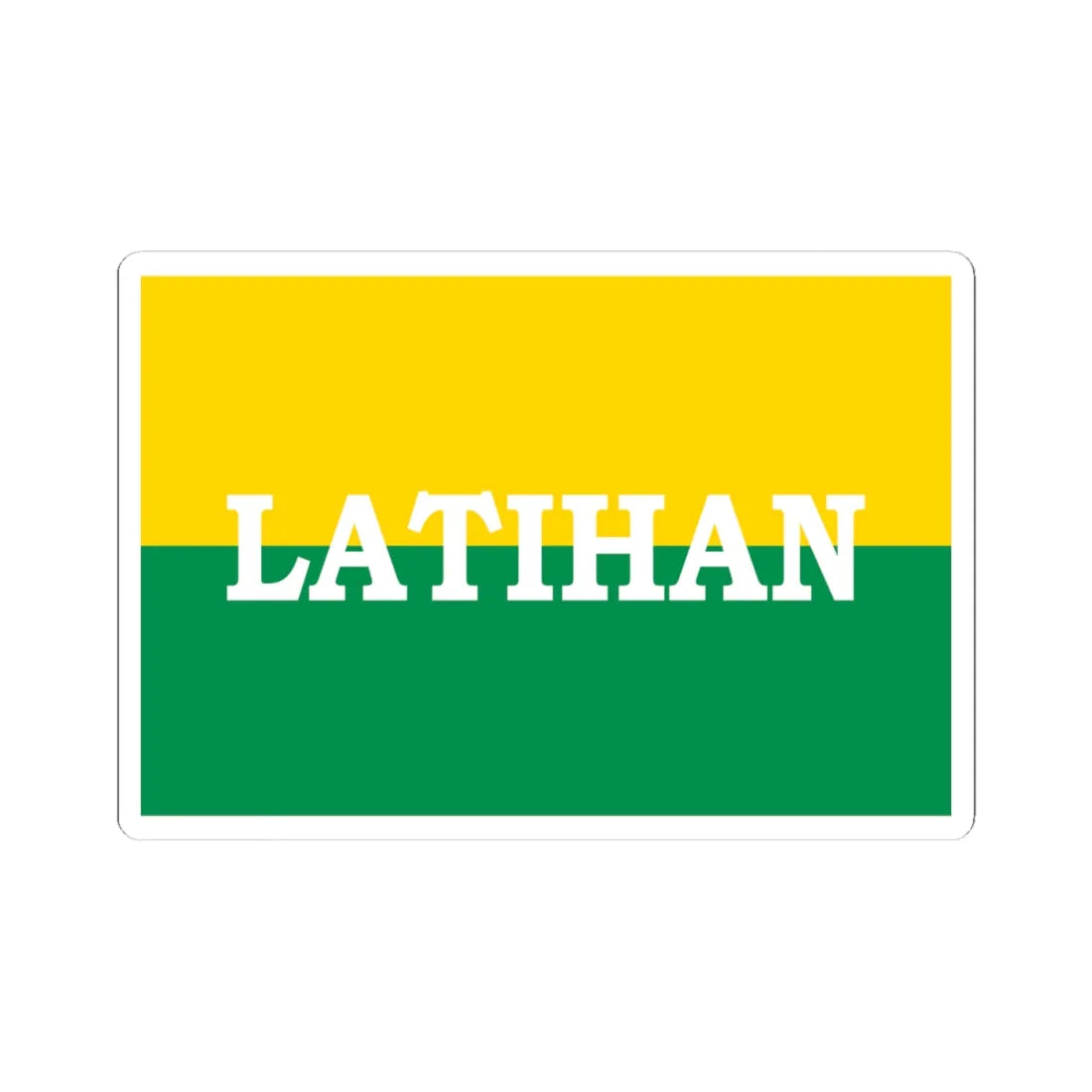 Bendera Latihan - Practice Flag (Indonesia) STICKER Vinyl Kiss-Cut Decal 4 Inch White - The Sticker Space