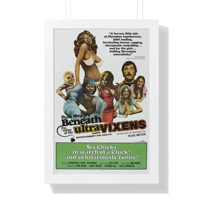 BENEATH THE VALLEY OF THE ULTRAVIXENS 1979 - Framed Movie Poster 16″ x 24″ White - The Sticker Space