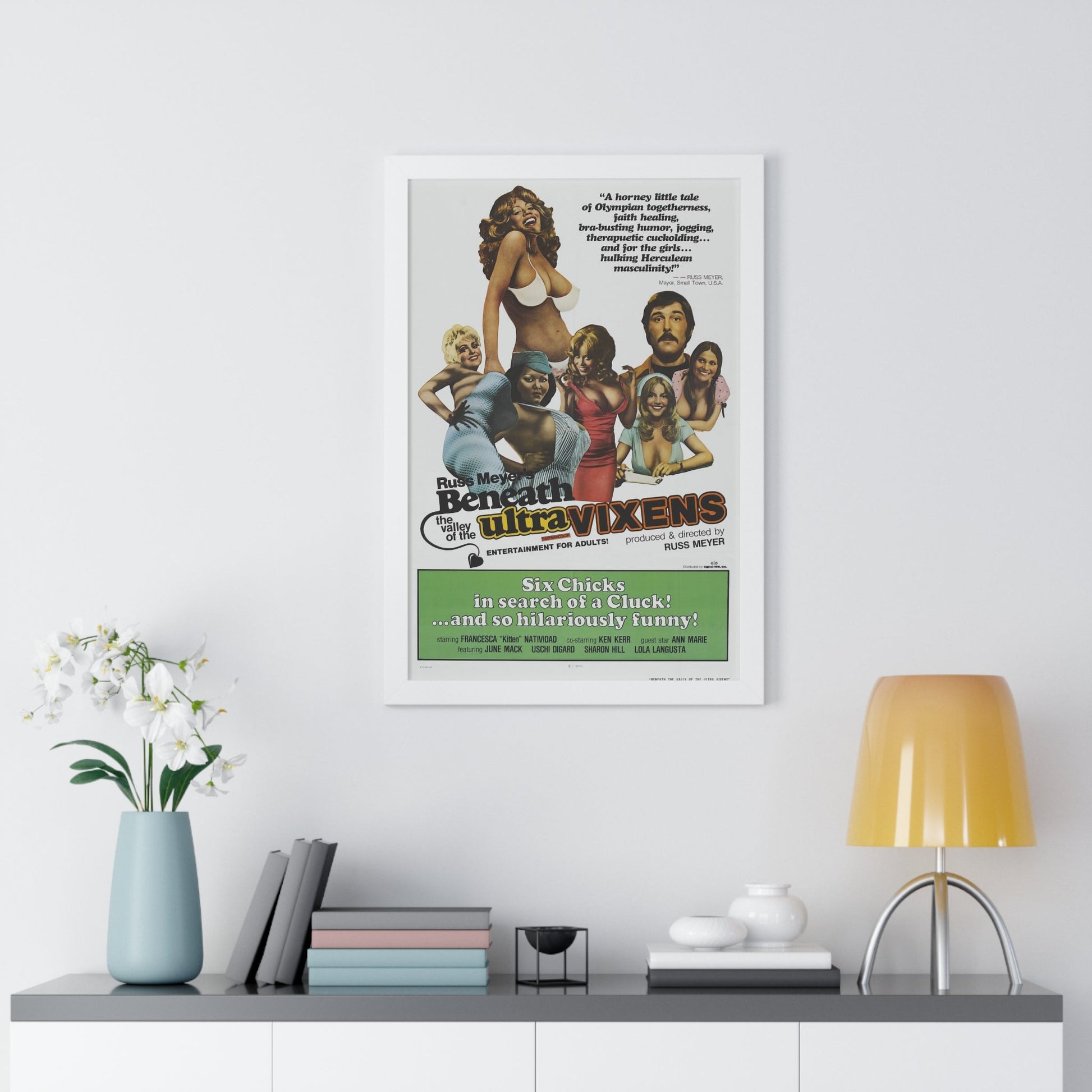 BENEATH THE VALLEY OF THE ULTRAVIXENS 1979 - Framed Movie Poster-The Sticker Space