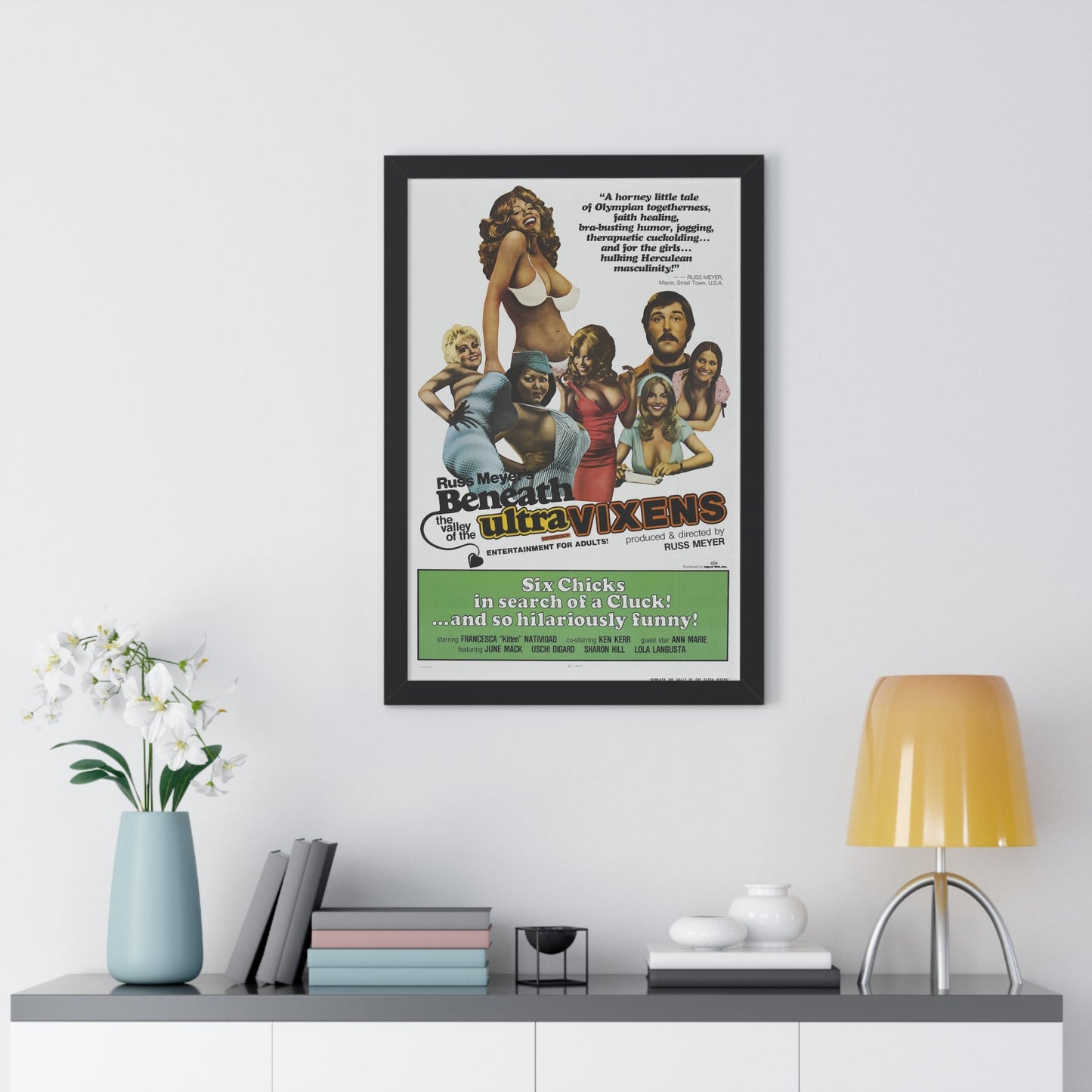 BENEATH THE VALLEY OF THE ULTRAVIXENS 1979 - Framed Movie Poster-The Sticker Space