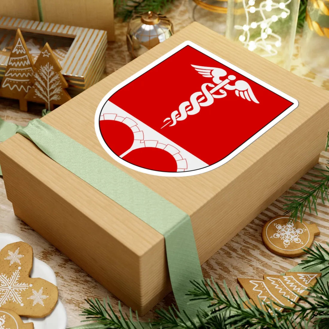 Bengtsfors vapen (Sweden) (Coat of Arms) STICKER Vinyl Kiss-Cut Decal - The Sticker Space