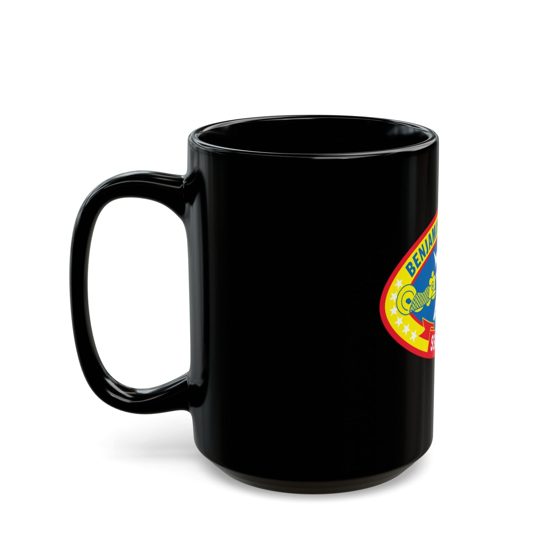 Benjamin Franklin SSBN 640 (U.S. Navy) Black Coffee Mug-The Sticker Space