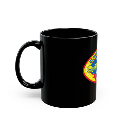 Benjamin Franklin SSBN 640 (U.S. Navy) Black Coffee Mug-The Sticker Space