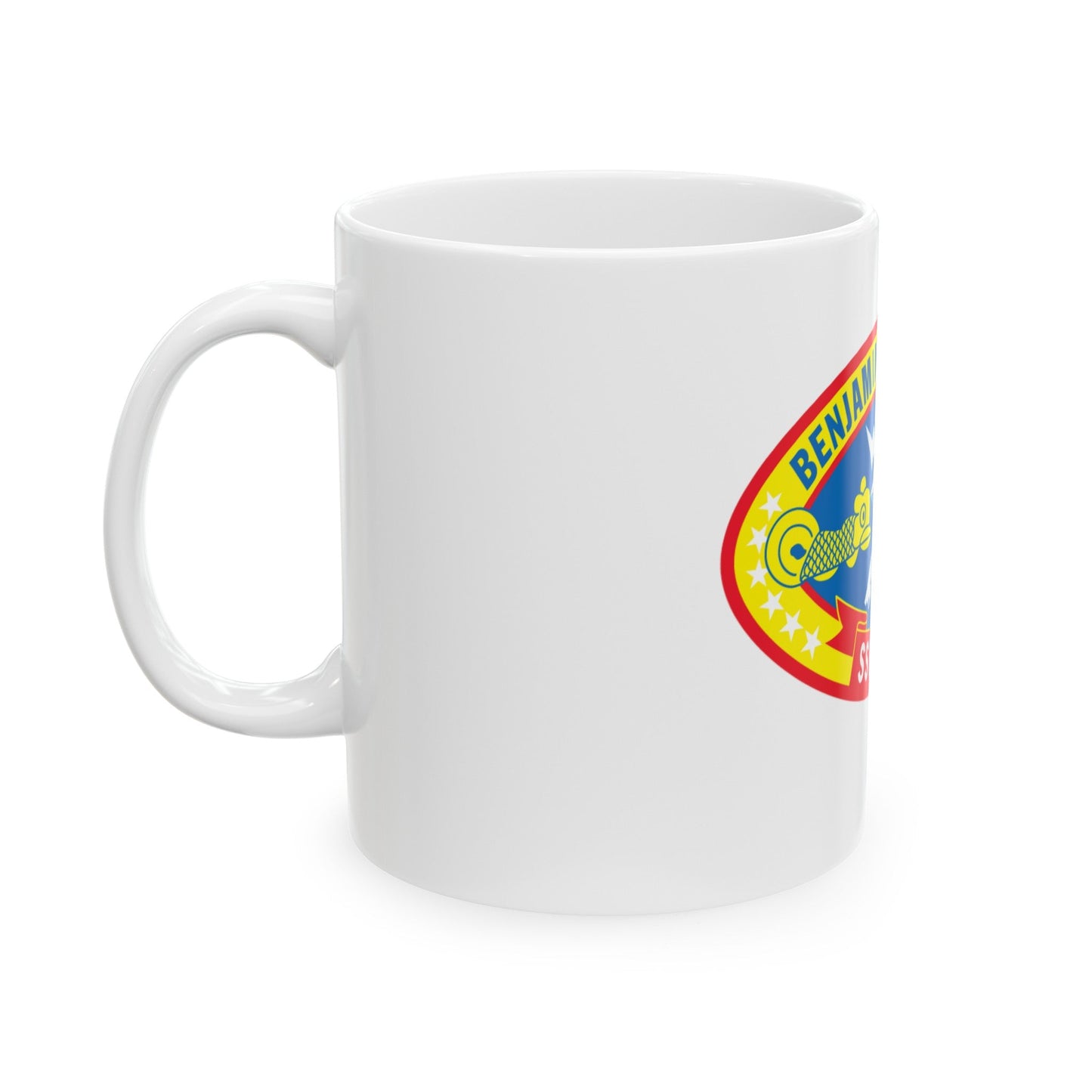 Benjamin Franklin SSBN 640 (U.S. Navy) White Coffee Mug-The Sticker Space