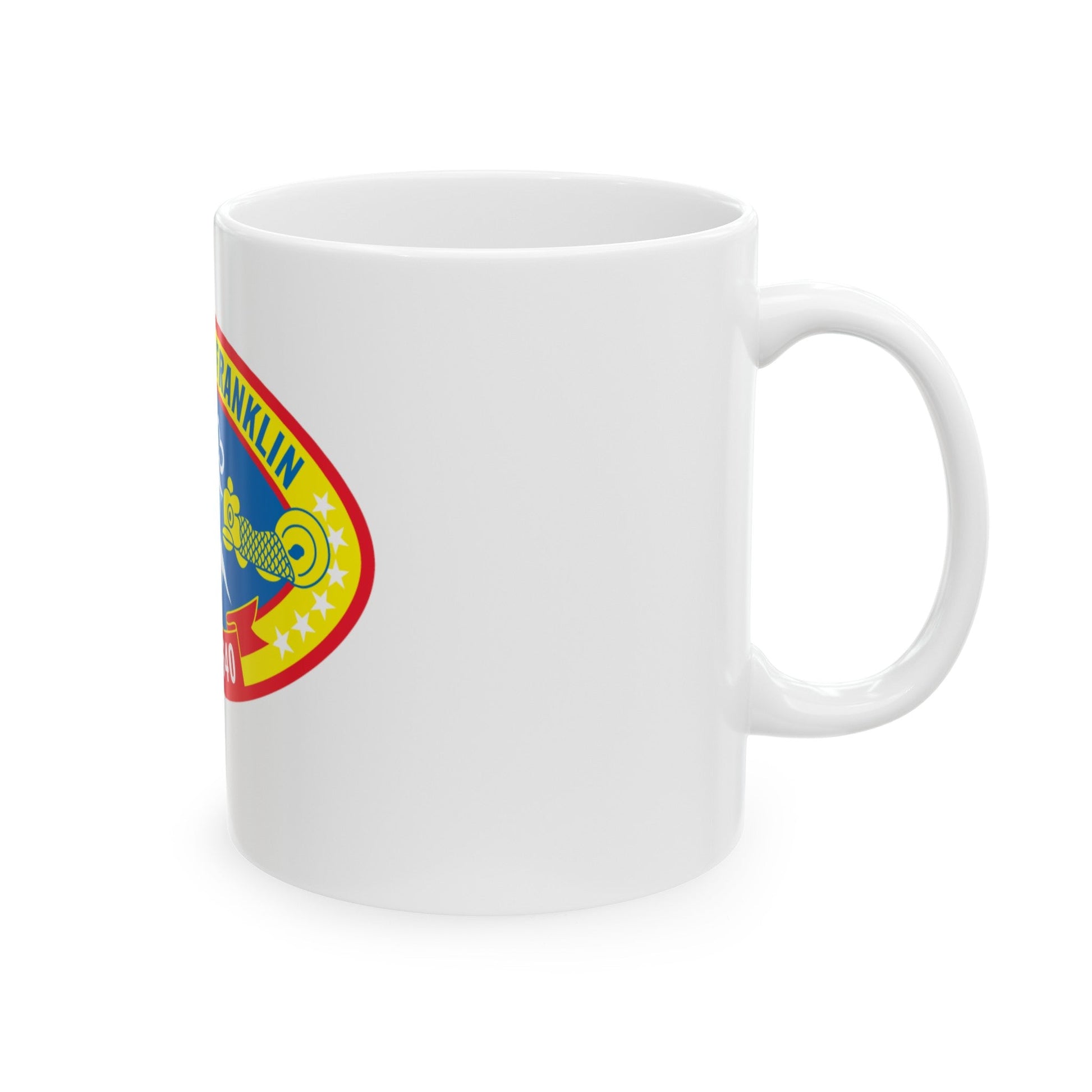 Benjamin Franklin SSBN 640 (U.S. Navy) White Coffee Mug-The Sticker Space