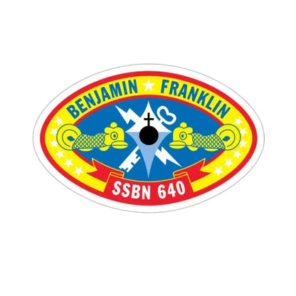Benjamin Franklin SSBN 640 (U.S. Navy) STICKER Vinyl Die-Cut Decal - The Sticker Space
