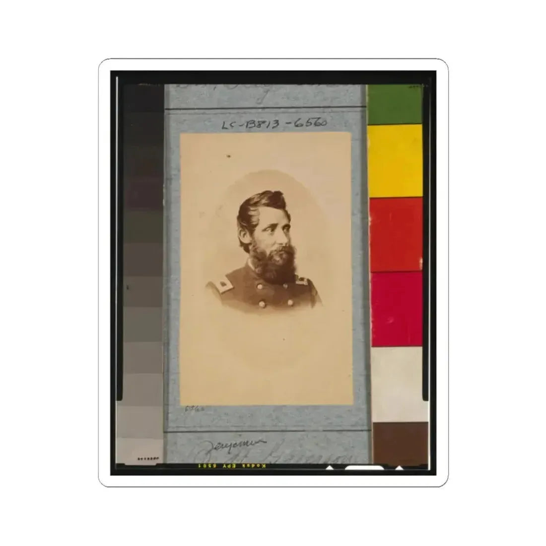 Benjamin H. Grierson, Maj. General (U.S. Civil War) STICKER Vinyl Kiss-Cut Decal 2 Inch White - The Sticker Space