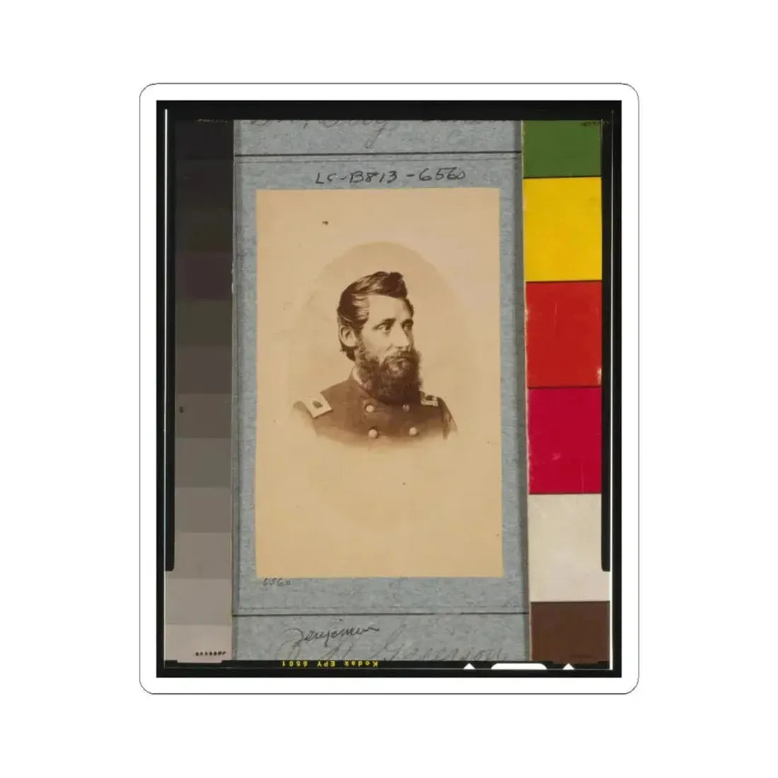 Benjamin H. Grierson, Maj. General (U.S. Civil War) STICKER Vinyl Kiss-Cut Decal 3 Inch White - The Sticker Space