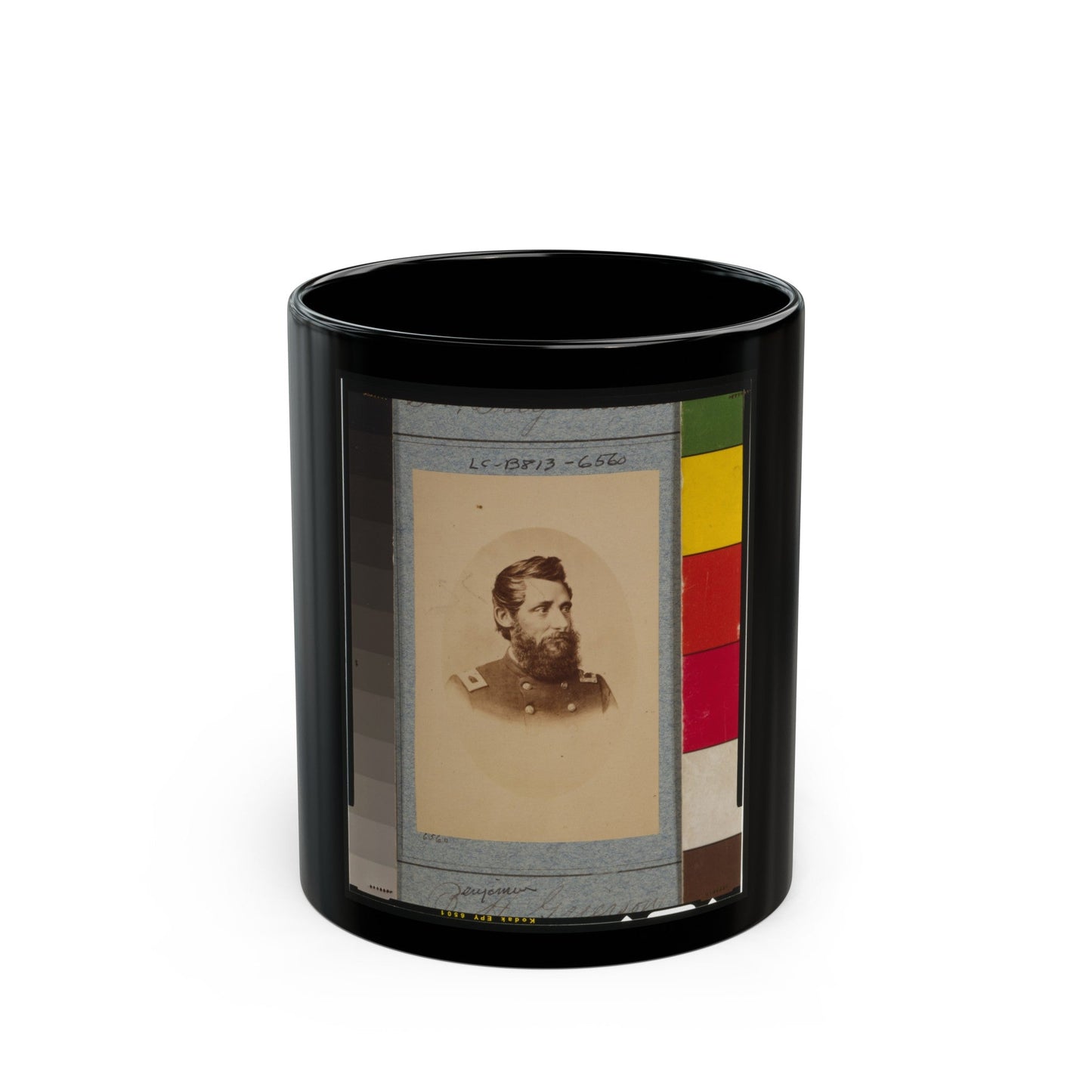 Benjamin H. Grierson, Maj. General (U.S. Civil War) Black Coffee Mug-11oz-The Sticker Space