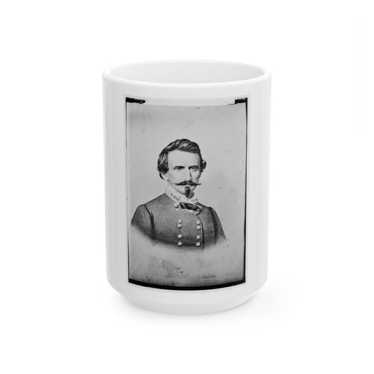 Benjamin Mcculloch, C.S.A. (U.S. Civil War) White Coffee Mug-15oz-The Sticker Space