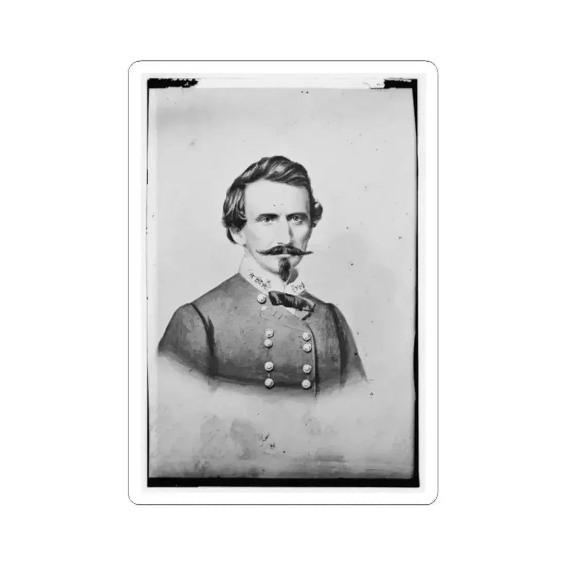 Benjamin Mcculloch, C.S.A. (U.S. Civil War) STICKER Vinyl Kiss-Cut Decal 2 Inch White - The Sticker Space