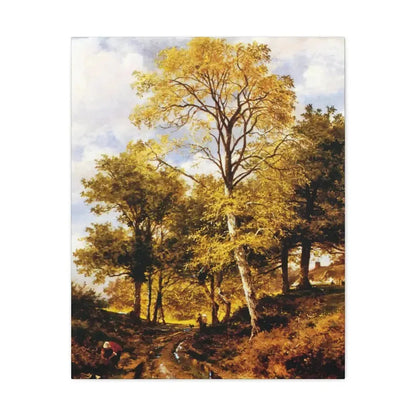 Benjamin Williams Leader (1831-1923) A Worcestershire Lane - Canvas Wall Art 24″ x 30″ 1.25" - The Sticker Space