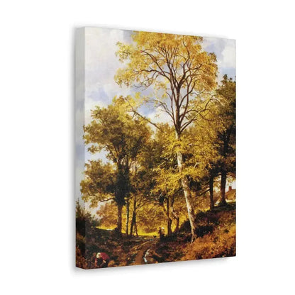Benjamin Williams Leader (1831-1923) A Worcestershire Lane - Canvas Wall Art - The Sticker Space