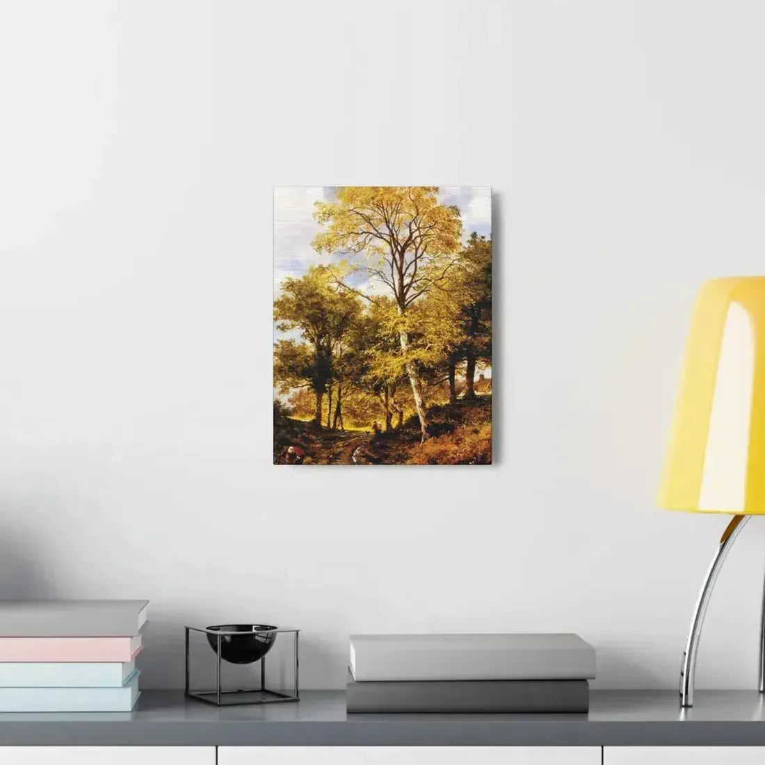 Benjamin Williams Leader (1831-1923) A Worcestershire Lane - Canvas Wall Art - The Sticker Space