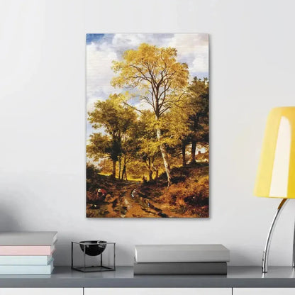 Benjamin Williams Leader (1831-1923) A Worcestershire Lane - Canvas Wall Art - The Sticker Space