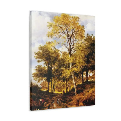 Benjamin Williams Leader (1831-1923) A Worcestershire Lane - Canvas Wall Art - The Sticker Space