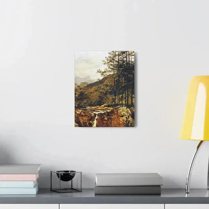 Benjamin Williams Leader (1831-1923) The Rocky Bed of a Welsh River - 1874 - Canvas Wall Art - The Sticker Space