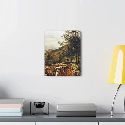 Benjamin Williams Leader (1831-1923) The Rocky Bed of a Welsh River - 1874 - Canvas Wall Art - The Sticker Space