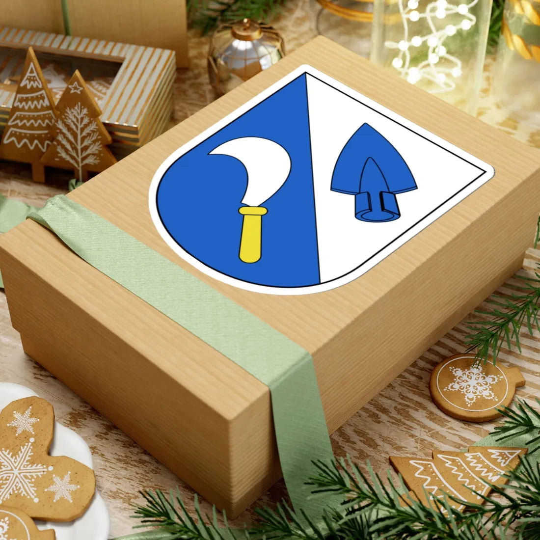 Benken-blazon (Switzerland) (Coat of Arms) STICKER Vinyl Kiss-Cut Decal - The Sticker Space