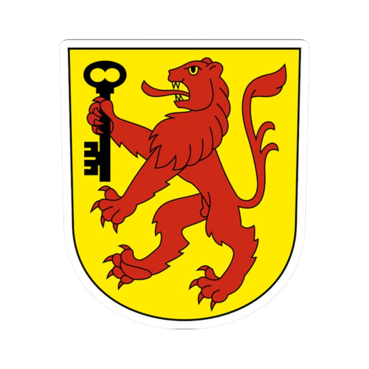 Benken SG-blazon (Switzerland) (Coat of Arms) STICKER Vinyl Kiss-Cut Decal 2 Inch White - The Sticker Space
