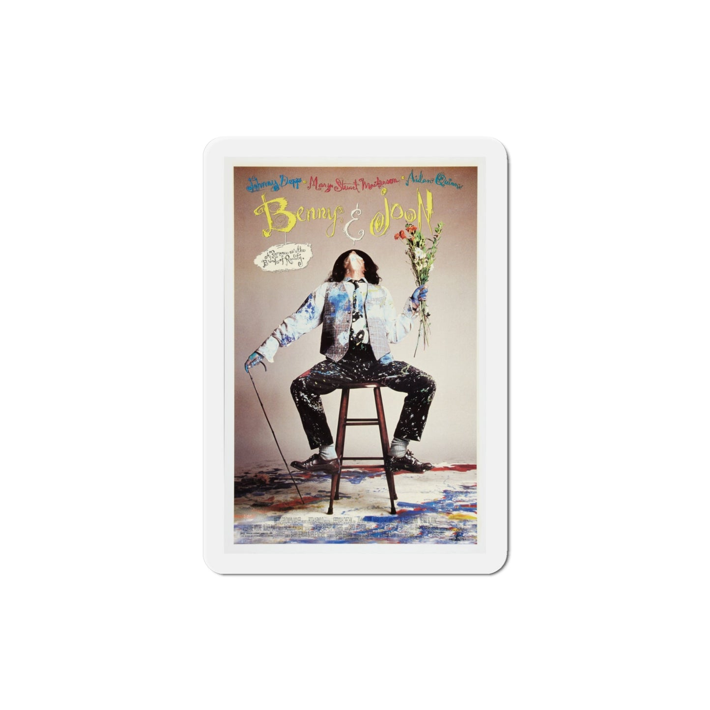 Benny & Joon 1993 Movie Poster Die-Cut Magnet-4" x 4"-The Sticker Space