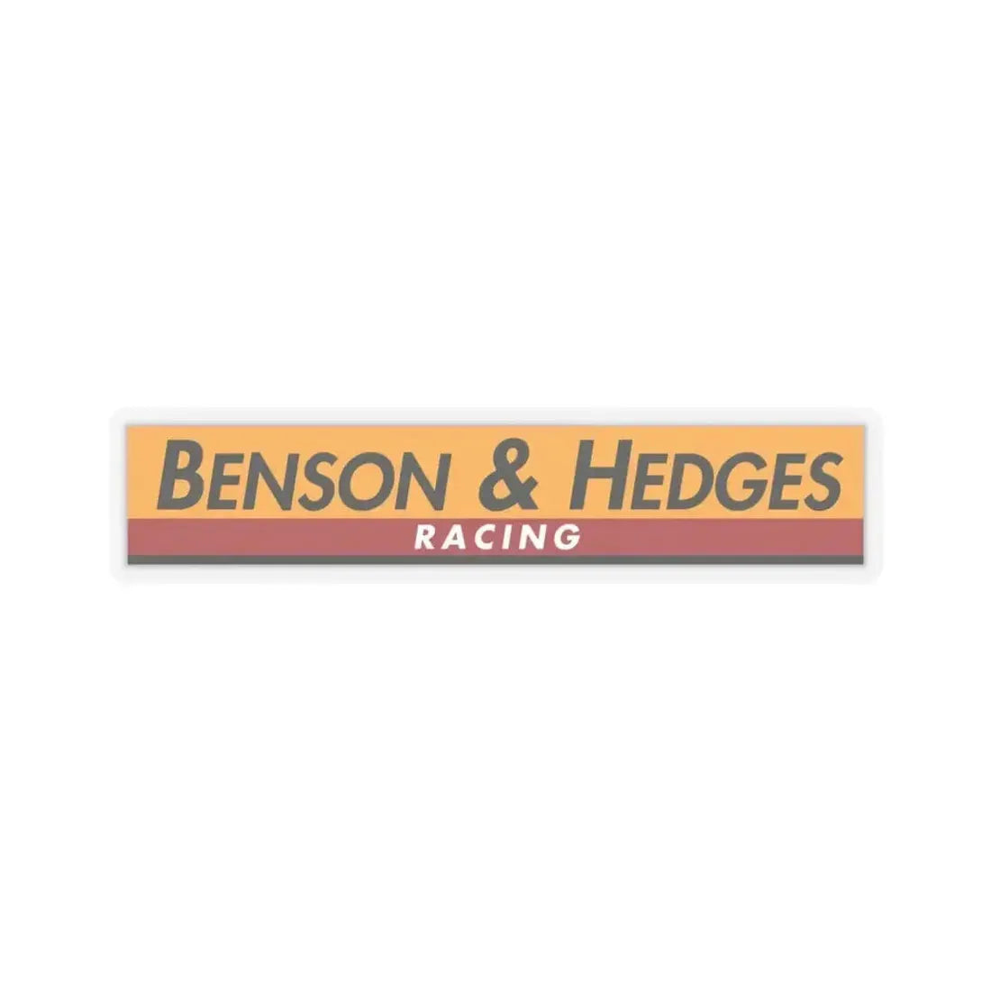 Benson & Hedges (1990-1992 coloured) (Logo) STICKER Vinyl Kiss-Cut Decal 3 Inch Transparent - The Sticker Space