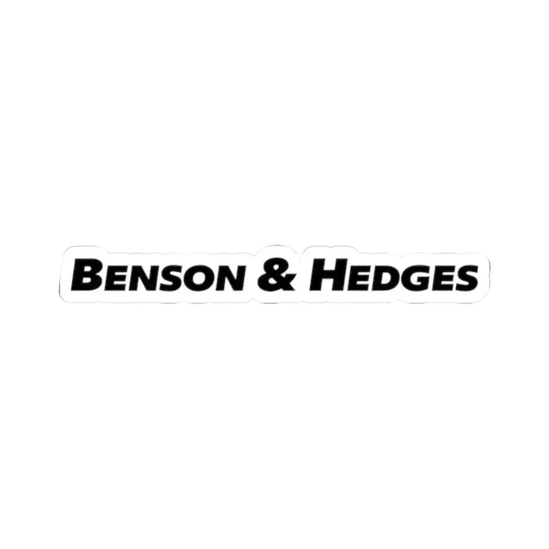 Benson & Hedges (1990-1992 only text) (Logo) STICKER Vinyl Kiss-Cut Decal 2 Inch White - The Sticker Space