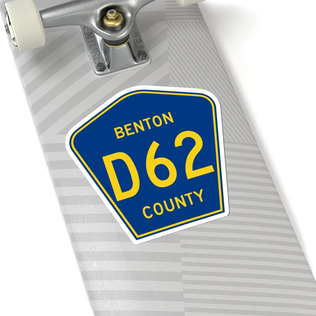 Benton County Route D62 IA (Iowa) (Road Sign) STICKER Vinyl Kiss-Cut Decal - The Sticker Space