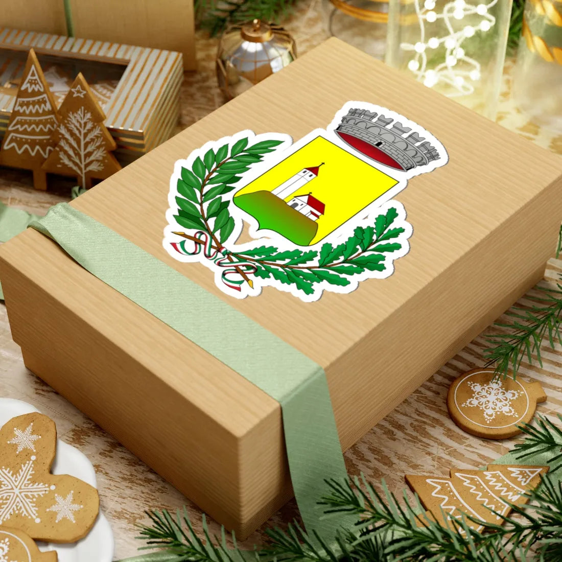 Berbenno-Stemma (Italy) (Coat of Arms) STICKER Vinyl Kiss-Cut Decal - The Sticker Space