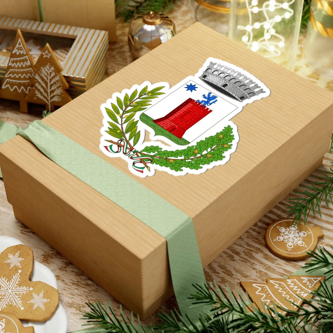 Bereguardo-Stemma (Italy) (Coat of Arms) STICKER Vinyl Kiss-Cut Decal - The Sticker Space