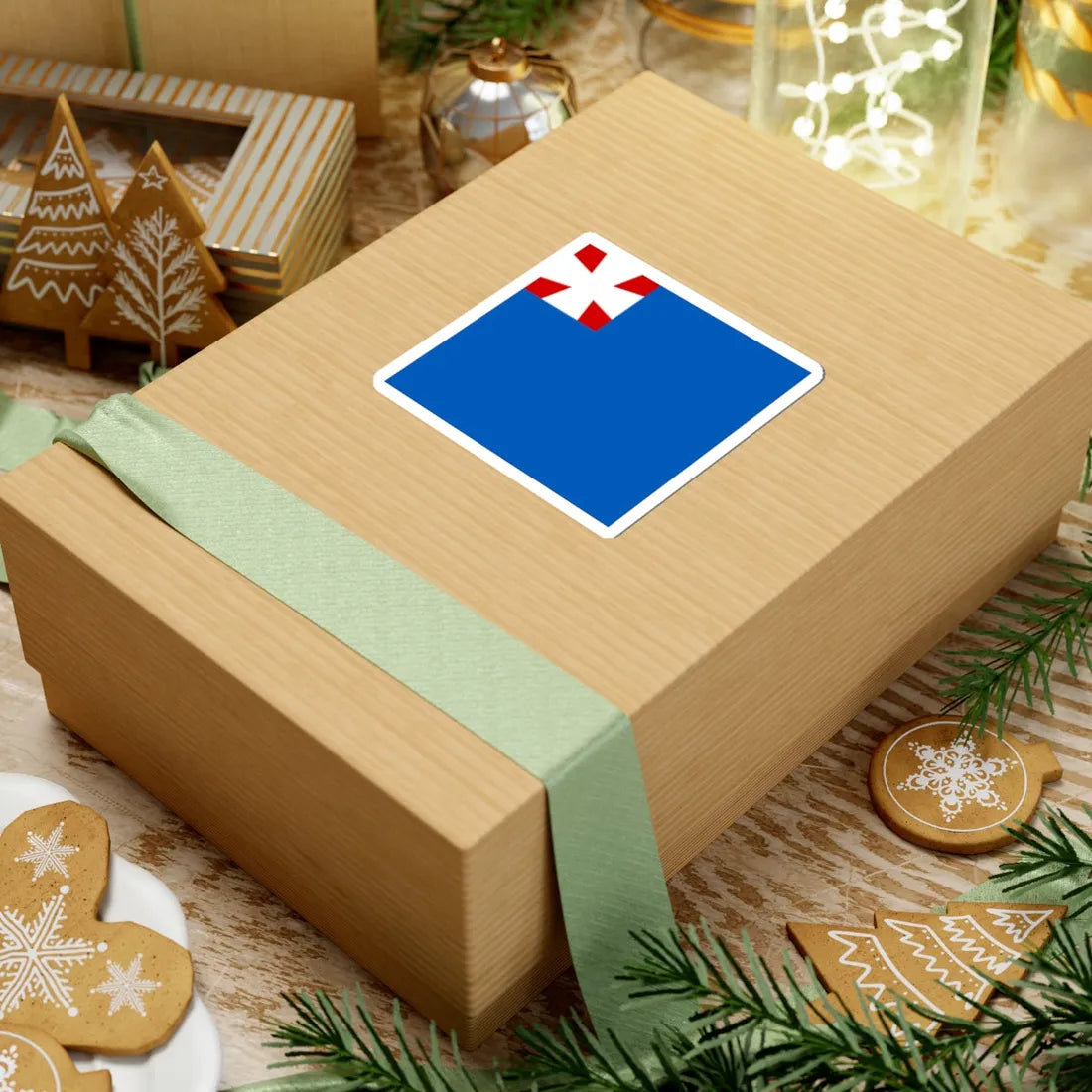 Berezhynka flag (Ukraine) STICKER Vinyl Kiss-Cut Decal - The Sticker Space