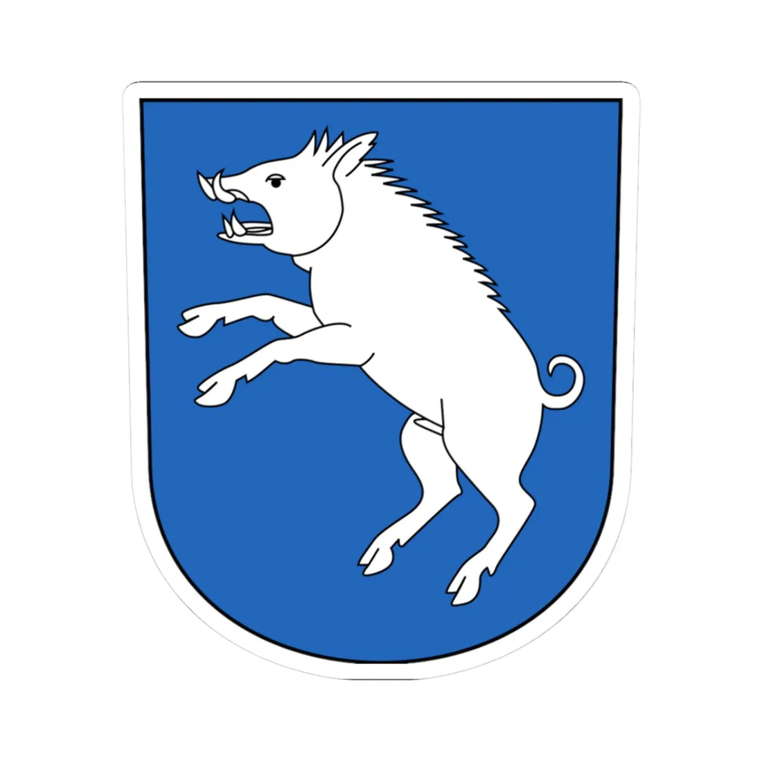 Berg am irchel-blazon (Switzerland) (Coat of Arms) STICKER Vinyl Kiss-Cut Decal 3 Inch White - The Sticker Space