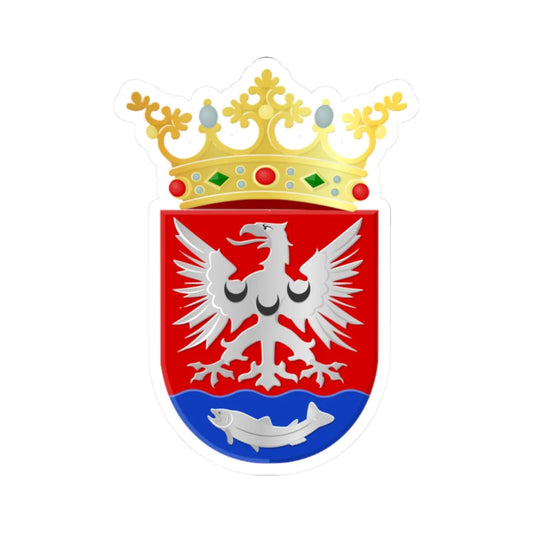 Bergambacht wapen 1985 (Netherlands) (Coat of Arms) STICKER Vinyl Kiss-Cut Decal 2 Inch White - The Sticker Space