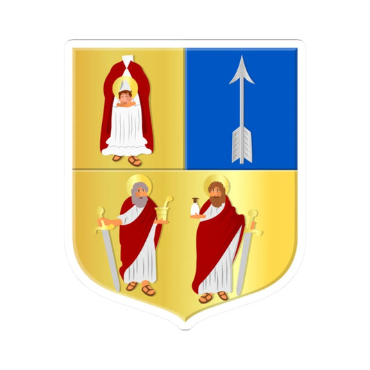 Bergen L-wapen (Netherlands) (Coat of Arms) STICKER Vinyl Kiss-Cut Decal 2 Inch White - The Sticker Space