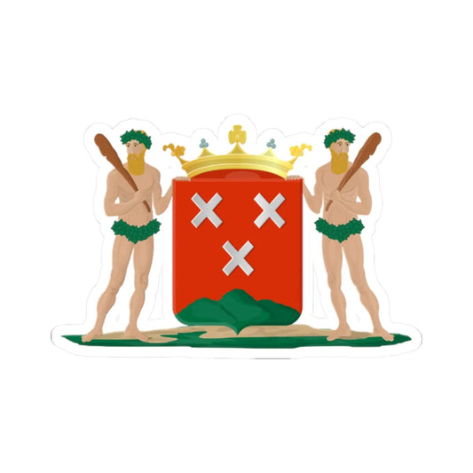 Bergen op Zoom wapen (Netherlands) (Coat of Arms) STICKER Vinyl Kiss-Cut Decal 2 Inch White - The Sticker Space