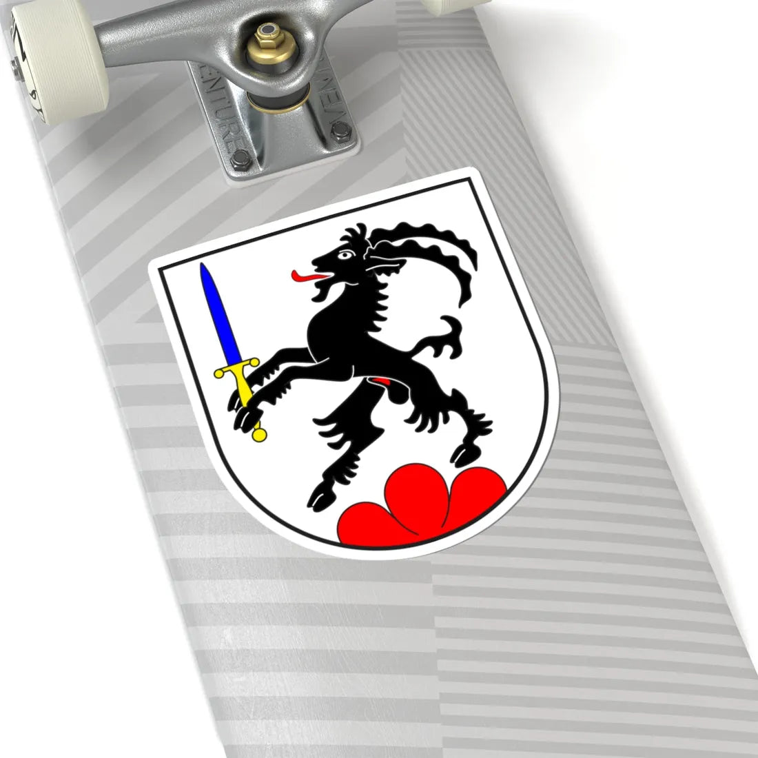 Bergün Bravuogn wappen (Switzerland) (Coat of Arms) STICKER Vinyl Kiss-Cut Decal - The Sticker Space