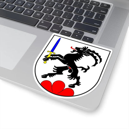 Bergün Bravuogn wappen (Switzerland) (Coat of Arms) STICKER Vinyl Kiss-Cut Decal - The Sticker Space