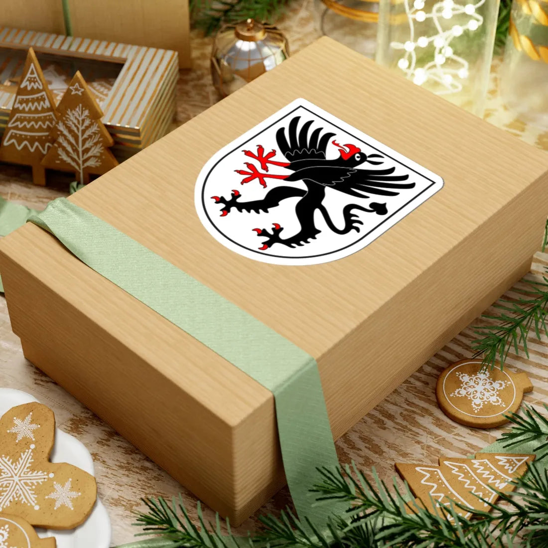 Bergün Kreis wappen (Switzerland) (Coat of Arms) STICKER Vinyl Kiss-Cut Decal - The Sticker Space