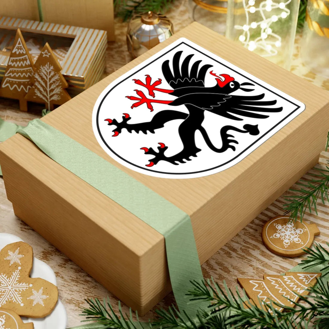 Bergün Kreis wappen (Switzerland) (Coat of Arms) STICKER Vinyl Kiss-Cut Decal - The Sticker Space