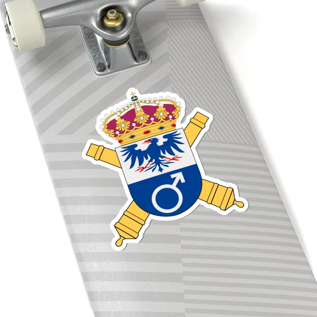 Bergslagens artilleriregemente vapen (Sweden) (Coat of Arms) STICKER Vinyl Kiss-Cut Decal - The Sticker Space