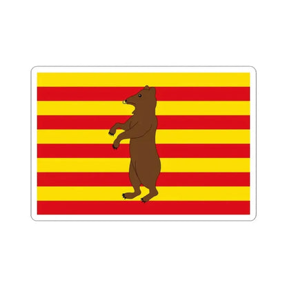 Beringen vlag (Belgium) STICKER Vinyl Kiss-Cut Decal 3 Inch White - The Sticker Space