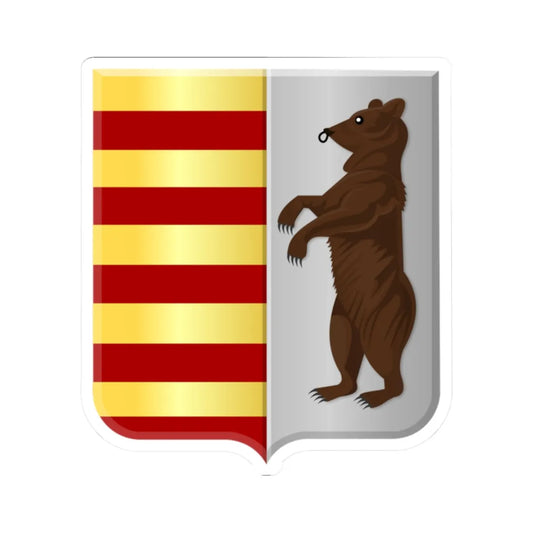 Beringen wapen2 (Belgium) (Coat of Arms) STICKER Vinyl Kiss-Cut Decal 2 Inch White - The Sticker Space