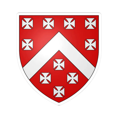 Berkeley arms (England) (Coat of Arms) STICKER Vinyl Kiss-Cut Decal 3 Inch White - The Sticker Space