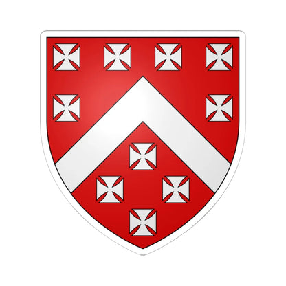 Berkeley arms (England) (Coat of Arms) STICKER Vinyl Kiss-Cut Decal 6 Inch White - The Sticker Space