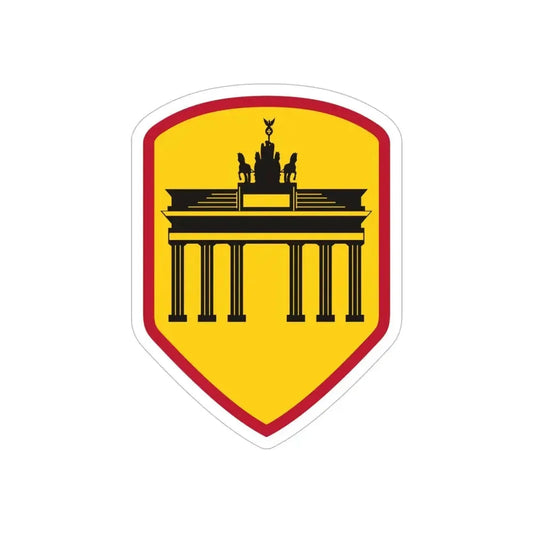 Berlin Command (U.S. Army) REVERSE PRINT Transparent Die-Cut STICKER 6 Inch Die-Cut Transparent - The Sticker Space