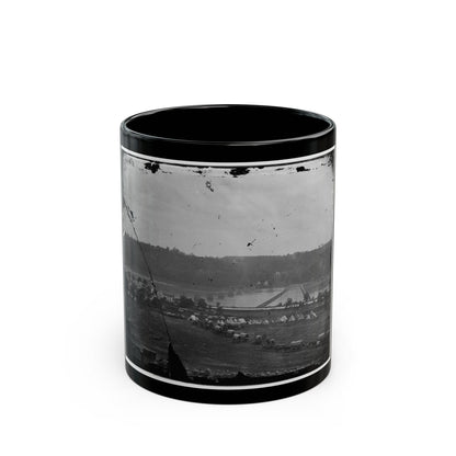 Berlin (Now Brunswick), Md. Pontoon Bridge And Ruins Of The Stone Bridge (U.S. Civil War) Black Coffee Mug