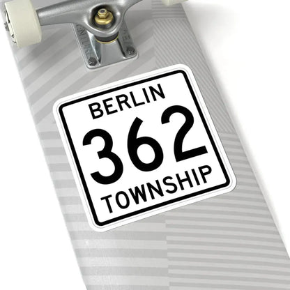 Berlin Township Route 362 Holmes County Ohio (Ohio) (Road Sign) STICKER Vinyl Kiss-Cut Decal - The Sticker Space