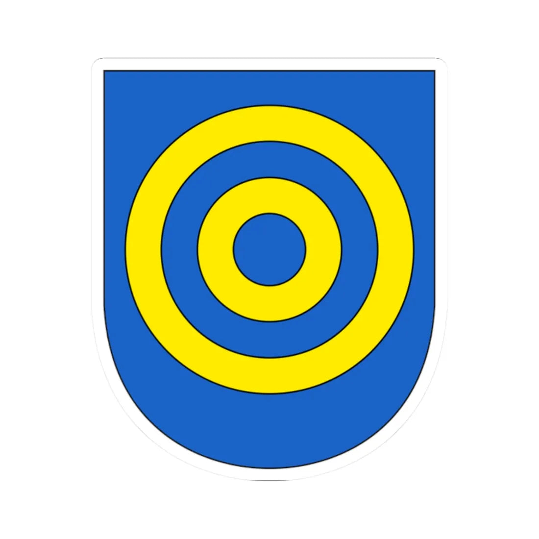 Berlingen Wappen (Switzerland) (Coat of Arms) STICKER Vinyl Kiss-Cut Decal 2 Inch White - The Sticker Space