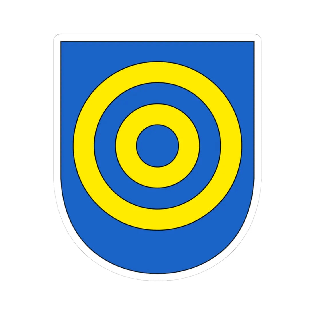 Berlingen Wappen (Switzerland) (Coat of Arms) STICKER Vinyl Kiss-Cut Decal 3 Inch White - The Sticker Space