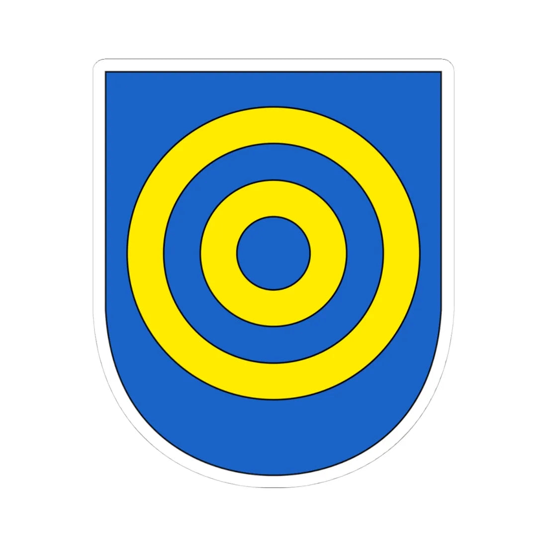 Berlingen Wappen (Switzerland) (Coat of Arms) STICKER Vinyl Kiss-Cut Decal 4 Inch White - The Sticker Space